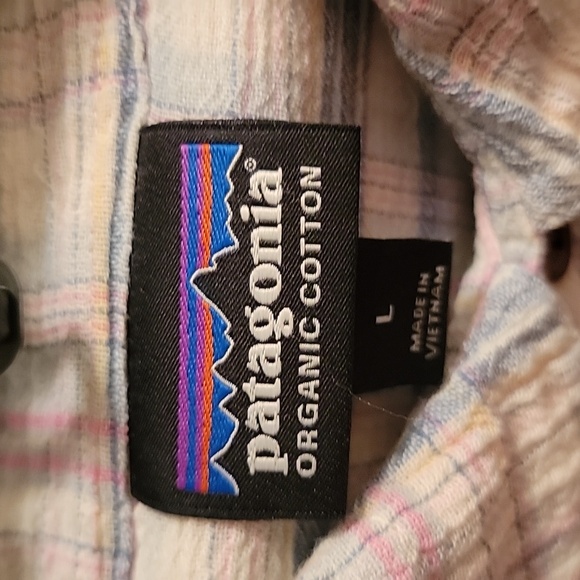 Patagonia Mens Short Sleeve Plaid Shirt Size L - Picture 2 of 8